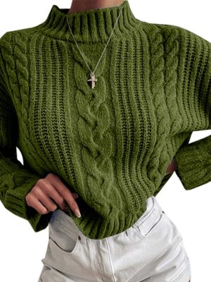 Knitted turtleneck sweater