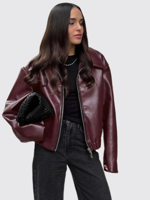 Chic leather jacket