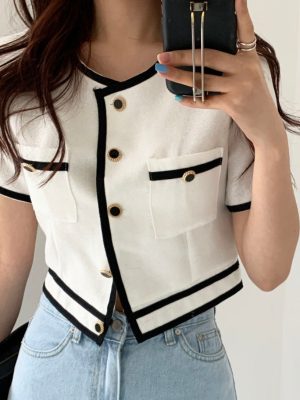 Women's cropped cardigan