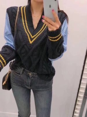 V-neck sweater