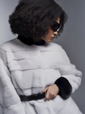Faux fur coat