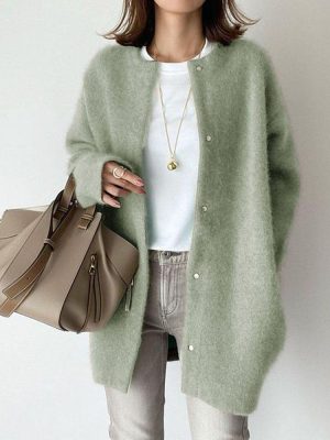 Crew Neck Cardigan