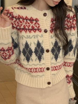 Jacquard cardigan