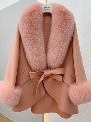 Coat made of natural wool